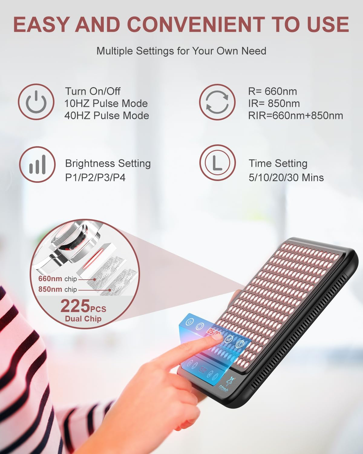 Red Light Therapy Panel – Compact, Portable, & Full-Body Wellness