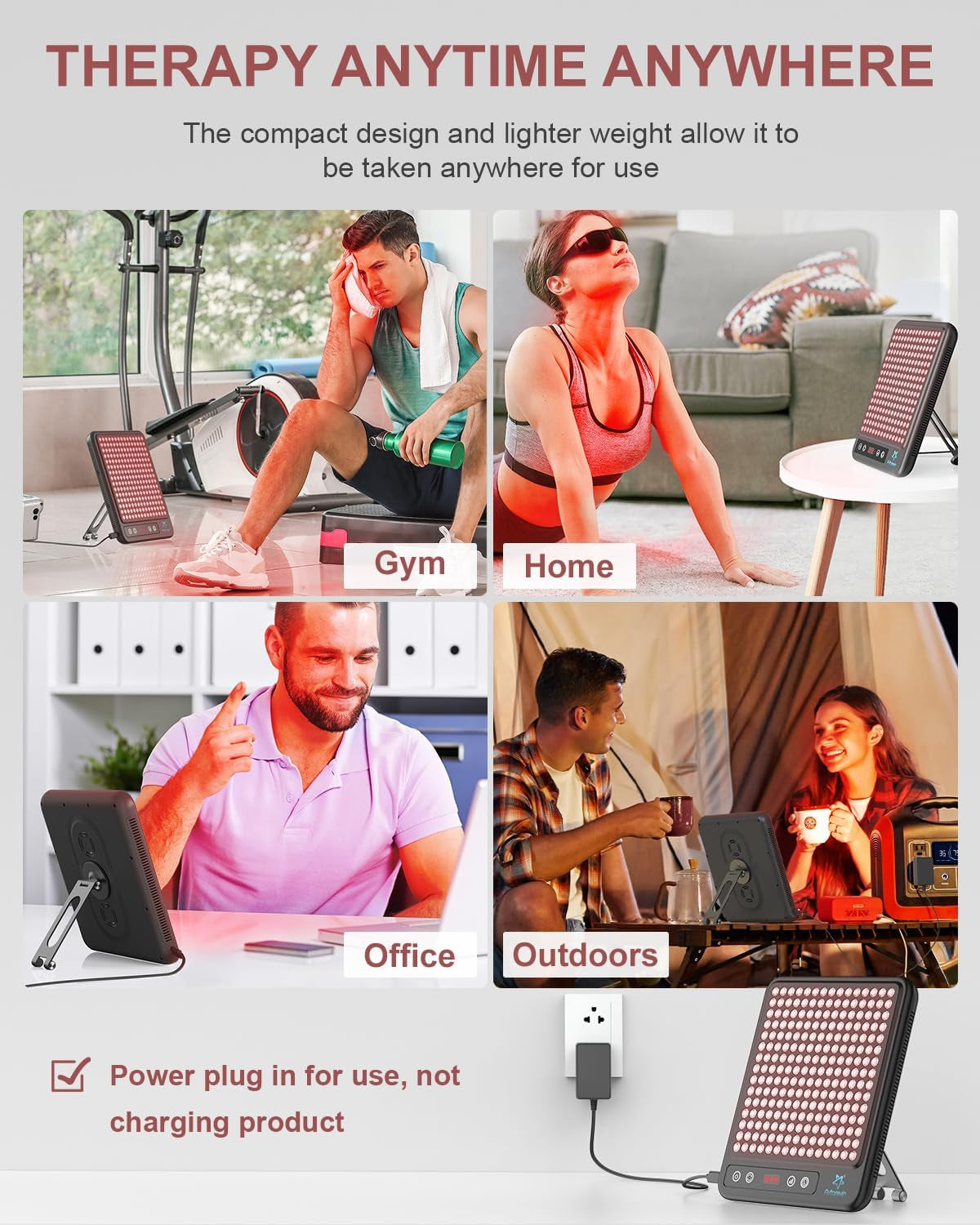 Red Light Therapy Panel – Compact, Portable, & Full-Body Wellness