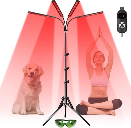 4-Head Red Light Therapy Device 