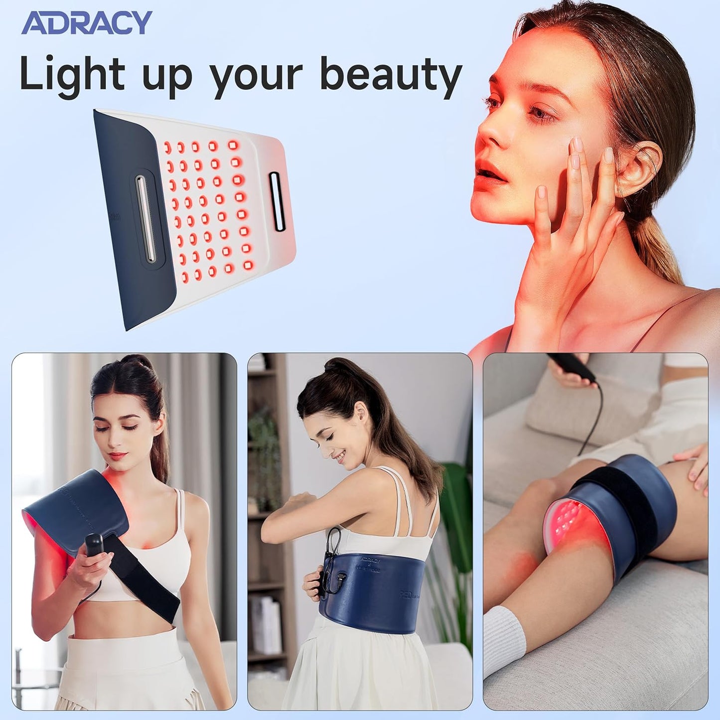 Portable Red Light Therapy Belt – 3 Modes for Pain & Wellness